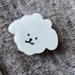 モフモフ犬 スマホクリップ Android iPhone 韓国雑貨