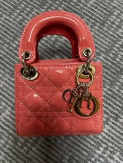 Diorノベルティ ピンク エナメルショルダーバッグ