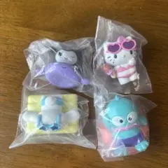 みんなでプールフィギュア サンリオ 4点セット
