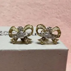 美品】ゲイルピアス GAIL ゴールドリボン×シルバーオーブ - メルカリ