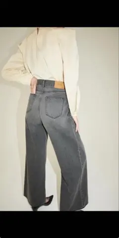 SuzuHirose×CLANE TUCK WIDE DENIM PANTS