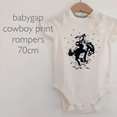 【美品】ベビーギャップ 半袖ロンパース 70cm
