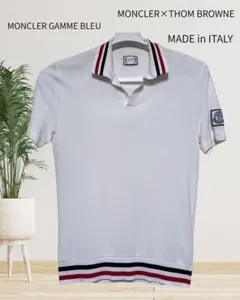も*2様 MONCLER GAMME BLEU ポロシャツ スター柄 希少サイズ - メルカリ