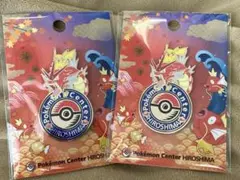 【限定】ポケモンセンター ヒロシマ 広島　ピンバッジ ロゴピンズ2個セット
