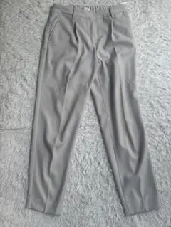 plst グレー プリーツ入り スラックス S
