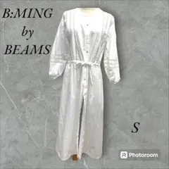 B:MING by beams 長袖パフスリーブシャツワンピース