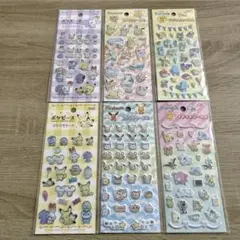 ポケモン　キラキラシール　プチプチシール　6種類セット