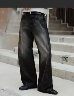 WYM LIDNM VINTAGE WASHED CURVED DENIM M