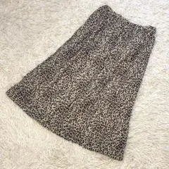 VICKY 美品 早い者勝ち レオパード柄プリーツスカート 2（M相当）のサムネイル