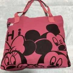 Disney・ミッキーマウストートバッグピンク