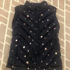 GAP KIDS ネイビー 星柄 ダウンベスト Sサイズ