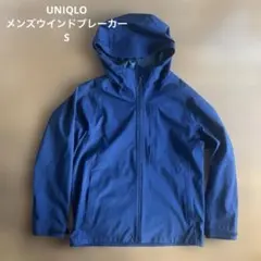 UNIQLO ブロックテックパーカ　ネイビー　Sのサムネイル