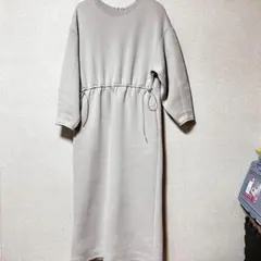 Bou Jeloud ワンピース フリーサイズ ベージュ 秋冬 大人可愛い