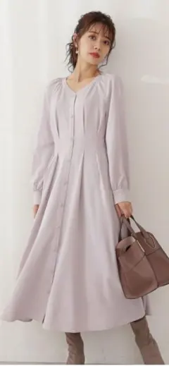 ❤︎プロポーションタックロングワンピース