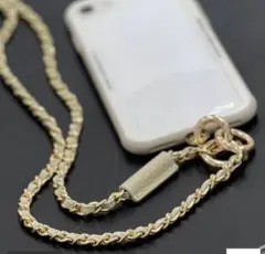 Hashibami 別注チェーンレザーモバイルショルダーストラップ