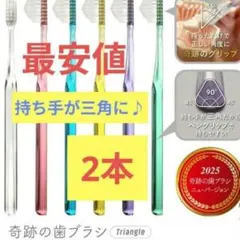 奇跡の歯ブラシ 正規品 大人用 持ち手三角 リューアル品　wja@t