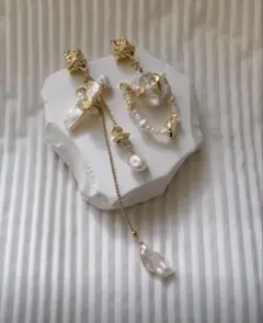 パールピアス　結婚式　前撮り