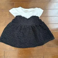 petit main 110 Tシャツ ホワイト/ブラック