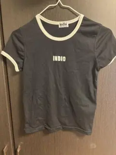 indio 半袖Tシャツ M 黒 ロゴ入り