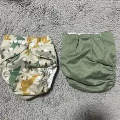 未使用　恐竜柄 布おむつ