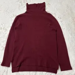 ニット　カシミヤ100% タートルネック　日本製