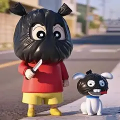 クレヨンしんちゃん　シロ　フィギュア　強盗恐喝