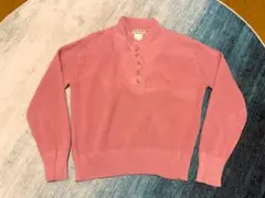80s USA製 L.L.BEAN エルエルビーン ヘンリーネックコットンニット