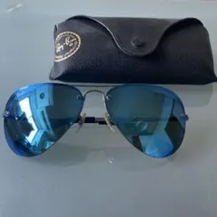 RayBan レイバンRB3449ブルーミラーティアドロップ