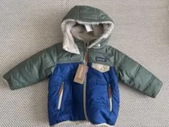 新品未着用⭐︎パタゴニアベビーリバーシブルドリブルズフーディー　12-18m