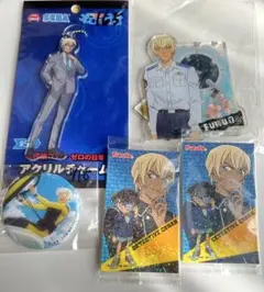名探偵コナン アクリルスタンド バッジ カード 5点セット