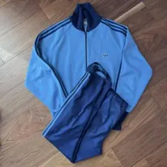 アディダス ジャージ上下セット / セットアップ / ブルー / デサント