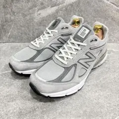 【美品】ニューバランス 990v4 Made in USA グレー スニーカー