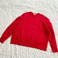 ホリデー　トレーナー　スウェット　赤　レッド　シンプル