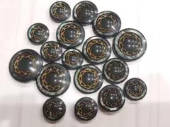 ボタンまとめ売り36(マーブルグリーン)