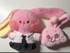 New jeaans ぬいぐるみ　キーホルダー　セット　ピンクのサムネイル