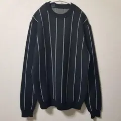 【美品】N.HOOLYWOODエヌハリ ストライプニットセーター ブラック M