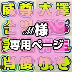 ℳ様専用ページ うちわ文字 名前うちわ うちわ文字オーダー