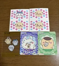 ちいかわ　ミルキーむちゃうまヨーグルトステッカー　クリアカード　丸美屋シール