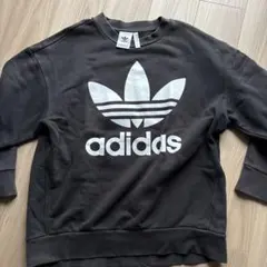 愛迪達 深灰色 大學T L尺寸