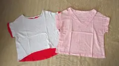 PAR ICI 半袖ボーダー &Tシャツカットソー ２枚セット 匿名発送のサムネイル