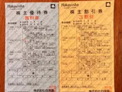 白洋舎 株主優待券 無料券・3割引券各1枚セット