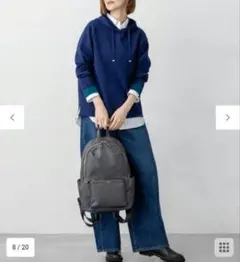 23区【洗える】ダブルフェイスニット パーカー　38