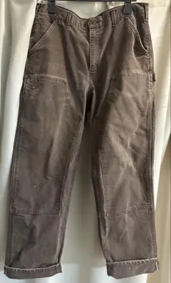 カーハート　ダブルニーペインターパンツ　34×32　ダークブラウン