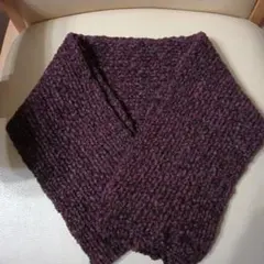 エンジ紫茶系　男女兼用 マフラー