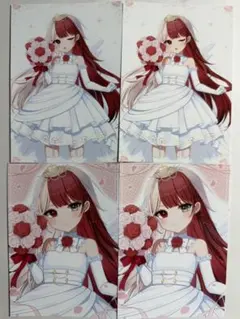 ミリプロ あくび・でもんすぺーど ジューンブライド ブロマイド 4枚セット