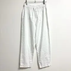 ✨良品✨ 【F】 パンツ パジャマ 寝巻き ゆったり 和 ウエストゴム 白