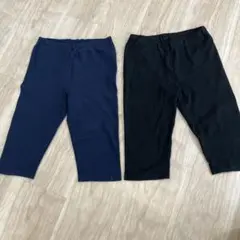 無印良品140サイズ5分丈レギンス2点