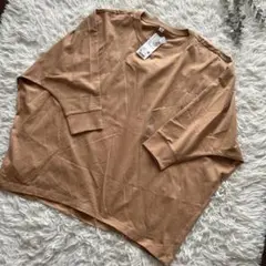 新品　タグ付き　UNIQLO スムースコットンドルマルスリーブＴシャツ　七分袖