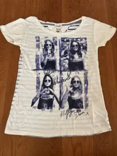 HILFIGER DENIM 半袖Tシャツ XS ホワイト/ストライプ