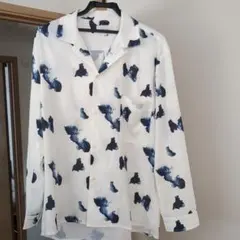 EMMA CLOTHES 長袖シャツ ホワイト/ブルー